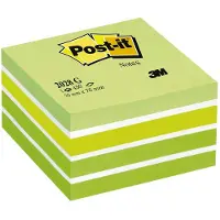 3M 2028-g Adhesive Notes Cube 76x76mm Pastel Green Stickers 50 Eenheden