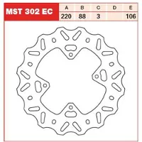 TRW Mst302ec Off Road Remschijf