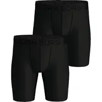 Björn Borg Sports Lightweight Long Leg Boxers 2-pack Zwart | Maat: L