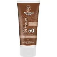 Australian Gold Face + Self Tanner Sunscreen Lotion SPF50 88 ml Zelfbruiner