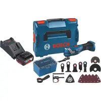 Bosch GOP 18V-34 Profi-snoerloze Multi-Cutter 18 V Starlock Plus + 1x accu 5.0 Ah + lader + 17 accessoires + L-Boxx
