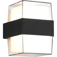 TRIO LED-wandlamp buiten Molina, helder / transparant, Kunststof, Modern, LED wandlamp buiten