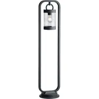 TRIO SAMBESI - Paalverlichting - Antraciet - excl. 1x E27 4W - Schemeringsensor - Buitenverlichting - IP44