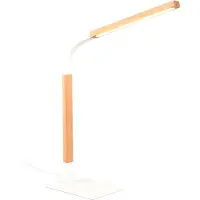 TRIO NORRIS - Tafellamp - Bureaulamp - Wit mat - incl. 1x SMD 7W - Touch functie - Snoerschakelaar