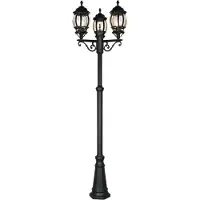 TRIO ELVO - Paalverlichting - Zwart mat - excl. 3x E27 4 W - Zwenkbaar - Buitenverlichting - IP44