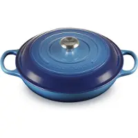 Le Creuset Signature Campagnard braadpan 30 cm azure