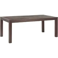 Beliani TUSCANIA - Tuintafel - Donkerhout - 100 x 180 cm - Eucalyptushout