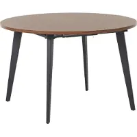 Beliani BOVINA - Uitschuifbare eettafel - Donkerhout - 120/150x120cm - MDF
