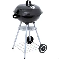 Aktive Kolenbarbecue met wielen Aktive Zwart 46 x 89 x 46 cm