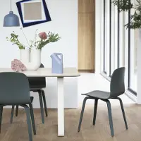 Muuto 70/70 eettafel 225x90 cm White laminate-Plywood-Sand