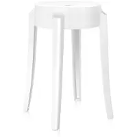Kartell Charles Ghost Kruk - Set van 2 H 46 cm | Glossy White