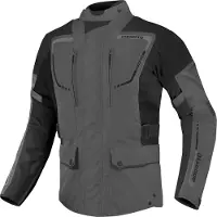 Bogotto Azury 2in1 Waterdichte Zwart Grijs Textiele Motorjas Maat 6XL