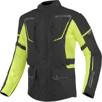 Bogotto Azury 2in1 Waterdichte Zwart Neon Geel Textiele Motorjas Maat M