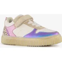 Braqeez leren meisjes sneakers metallic maat 34