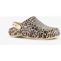 Scapino Dames klompen met panterprint beige maat 37