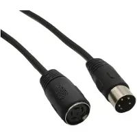 Dolphix DIN 4-pins verlengkabel | zwart | 3 meter