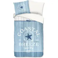 Good Morning Dekbedovertrek Breeze Blue Katoen Maritiem Design