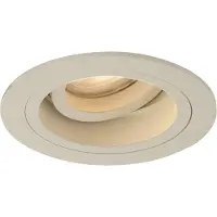 QAZQA Set van 6 moderne inbouwspots beige GU10 50mm draaibaar en kantelbaar - Chuck