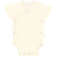 Day Overslagromper Korte Mouw Rib - Mt. 74/80 - Cream