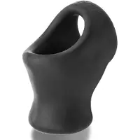 Oxballs - Unit-X Stretch Cocksling - Night Edition - Siliconen/TPR - Zwart