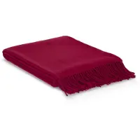 Most - Wollen plaid Rio - 100% schapenwol - 140 x 200 cm - rood