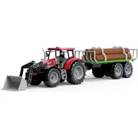 Amuuso 1:32 Tractor Met Aanhangwagen Ass.