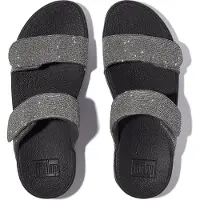 FitFlop Lulu adjustable shimmerlux slides