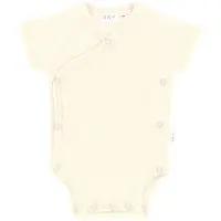Day Overslagromper Korte Mouw Rib - Mt. 62/68 - Cream