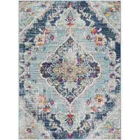 Livabliss Romy vloerkleed vintage oosters meerkleurig blauw
