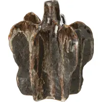J-Line Vaas naga keramiek bruin/zwart small