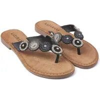 Lazamani Teenslipper zwart