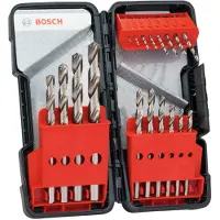 Bosch 2607019578 HSS Metaal-spiraalboorset 18-delig 1 mm, 1.5 mm, 2 mm, 2.5 mm, 3 mm, 3.5 mm, 4 mm, 4.5 mm, 5 mm, 5.5 mm, 6 mm, 7 mm, 8 mm, 9 mm,