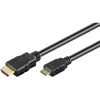 PROCABLE Mini HDMI naar HDMI kabel | ProCable | 2 meter (4K@30Hz, Verguld)