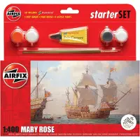 Wittmax Modelbouwpakket Schepen - 55114A Mary Rose Ship - Small Starter Set Plastic - 1:400 - Modelbouw
