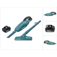 Makita DCL 180 G1 Accu Stofzuiger 18 V Groen + 1x Accu 6,0 Ah - zonder lader