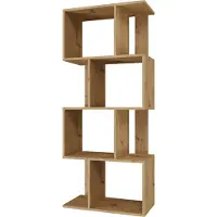 Bookcase Rekken, Boekenkast FIESTA 4P 59 5x30x140 cm Handgemaakt Eik (59,5 x 30 x 140 cm)
