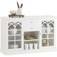 SoBuy Buffet Commode Blanc 120x39x78 cm