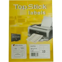 Topstick TOP STICK Universal-Etiketten, 70 x 50,8 mm, weiá