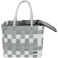 Normani Shopper lichtgroen / wit