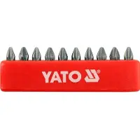 YATO Schroefbits PH2x25mm 10 Stuks - Kwaliteit S2 Staal