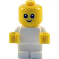 LEGO Baby minifiguur, witte romp met gele handen, nieuw! Aantal: 1x