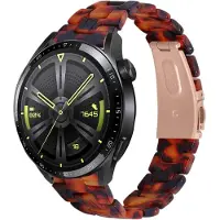 Strap-it Resin bandje geschikt voor Huawei Watch GT 2 / GT 3 / GT 3 Pro 46mm / GT 4 46mm / GT 5 & 5 Pro (46mm) / GT 2 Pro / GT Runner / Watch 3 / Watch 3 Pro - lava