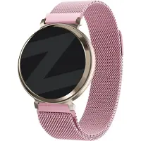 Bandz Milanese Loop band - Milanees smartwatch bandje 14mm met magneetsluiting geschikt voor Garmin Lily 2 (alleen tweede versie) - roze