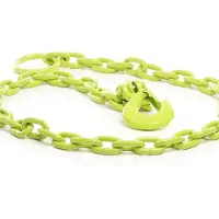 XPOtool Forstketting, rond, ongeveer 1,83 meter lang, 10 mm breed, met ophangoog en veiligheidshaak. Terugtrekketting voor het verplaatsen van hout tijdens het vellen