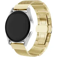 Strap-it Luxe metalen Milanese band geschikt voor Polar Ignite / Ignite 2 / Ignite 3 / Unite / Pacer - goud
