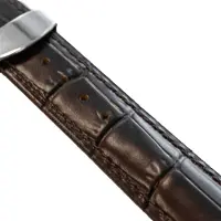Strap-it Luxe leren smartwatch bandje - geschikt voor Xiaomi Watch S1 (Active/Pro) / Watch 2 Pro / Watch S3 / Mi Watch / Amazfit GTR 47mm / GTR 2-3-4 / Amazfit Balance / Bip 5 - donkerbruin