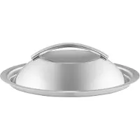 Eva Trio Vaulted Lid 16 Cm - Koekenpannen Roestvrijstaal Brushed Steel - 306056