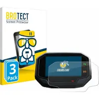 BROTECT Screenprotector 3 Stuks voor Kawasaki Ninja 650 / 1000SX 2020+ Beschermglas transparant