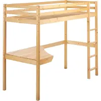Beliani LOURY - Kinderbed - Lichtbruin - 90 x 200 cm - Dennenhout