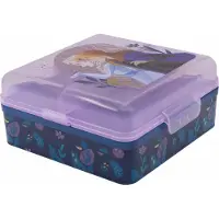 Stor LUNCHBOX MET MEERDERE VAKKEN | CUADRADA FROZEN TRUST THE JOURNEY, donkerpaars